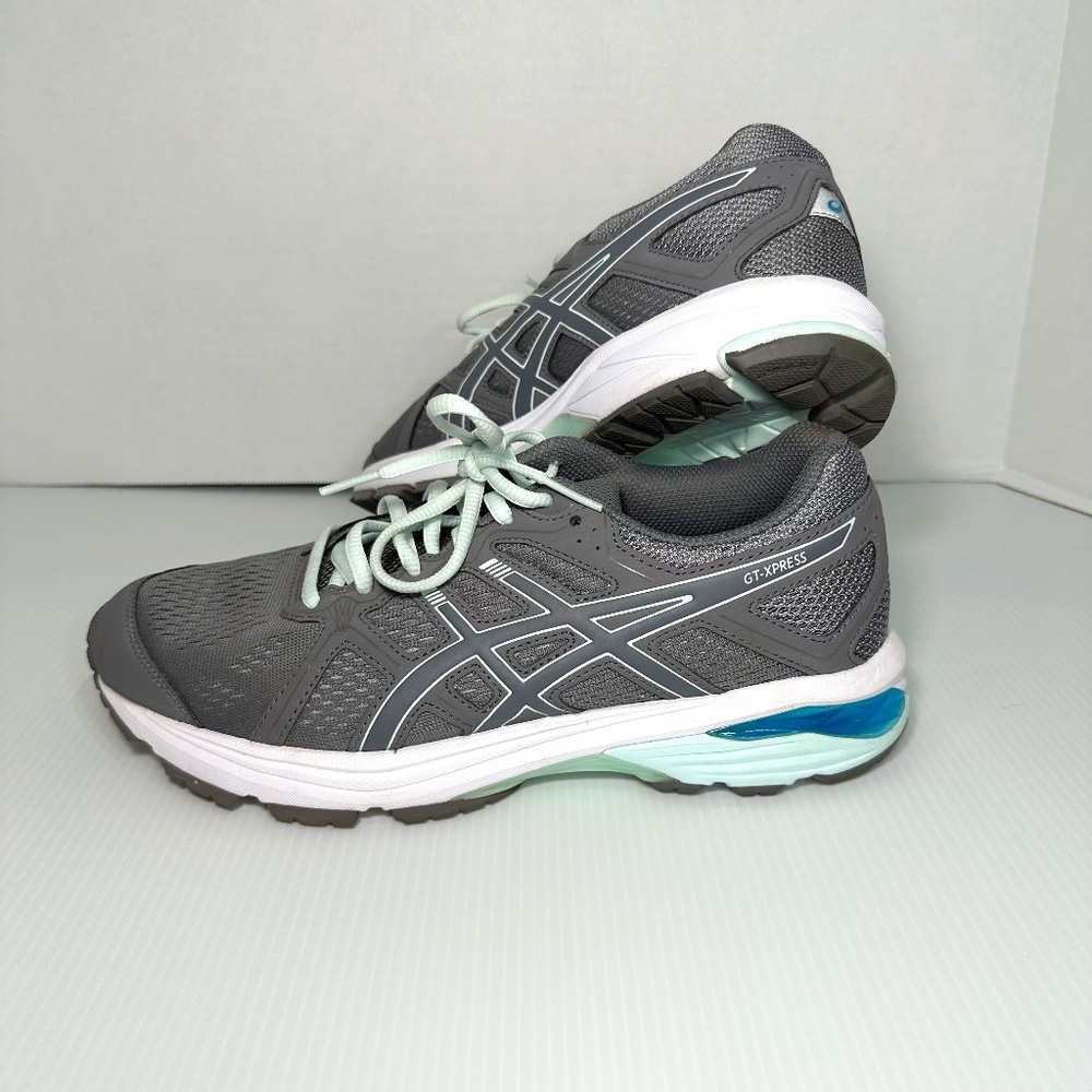 Womens Asics Gt-Xpress Size 9 Us Gray & Mint Green Athletic Shoes